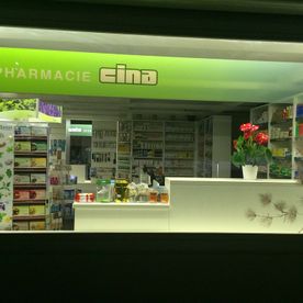 Vue le soir - Pharmacie Cina - Sierre